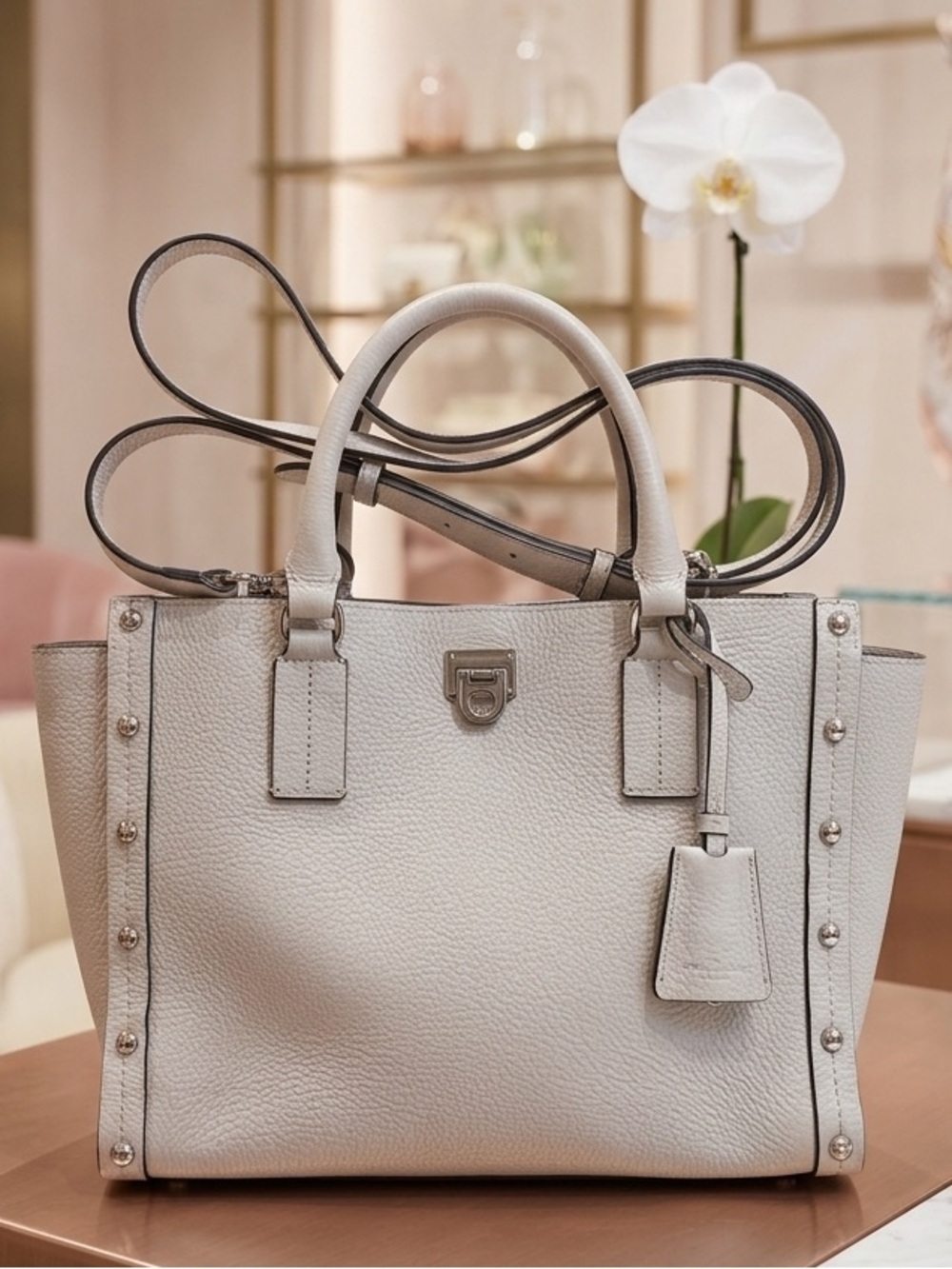 REBECCA MINKOFF Leather Bag with CrossBody Straps EUC
